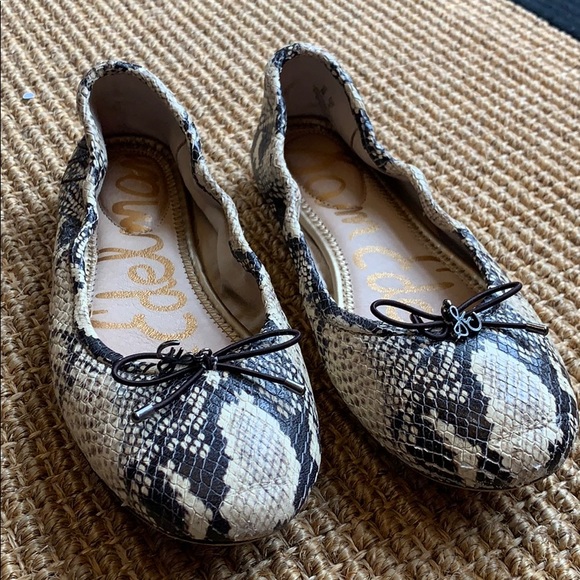 Sam Edelman Shoes - Sam Edelman Felicia Snake Skin Ballet Flats
